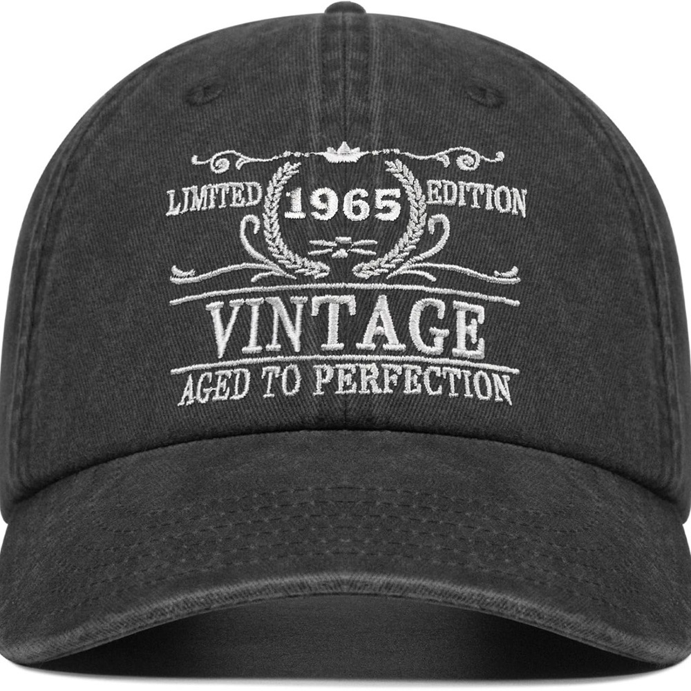 Vintage 1965 Baseball Cap Aged To‎ Perfection Cotton Adjustable Hat New